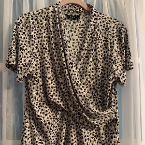 NWOT DKNY faux wrap top